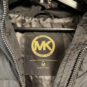 Michael Kors Black Hooded Puffer Coat